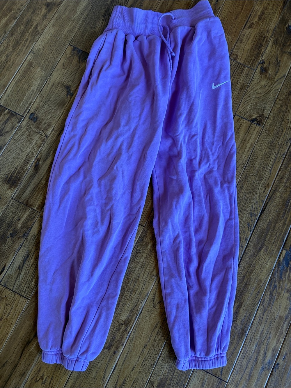 Nike Purple Kids Jogger Sweatpants with Swoosh
